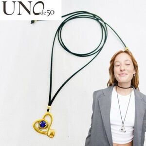 Uni de50 Gold Heart Pendant Necklace